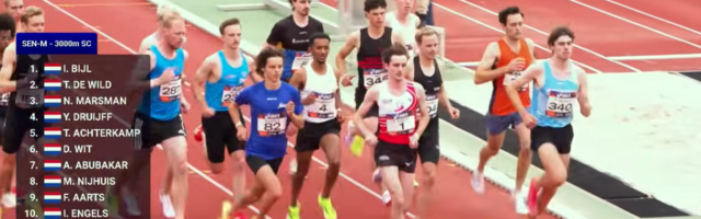 NK Atletiek: Falco Aarts derde bij de 3000 meter steeplechase